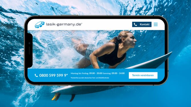 Lasik Germany Website Smartphone